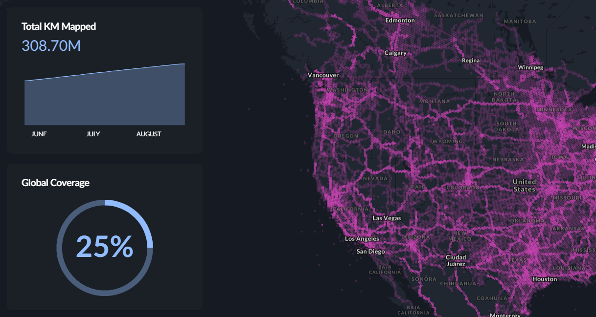 Hivemapper global coverage